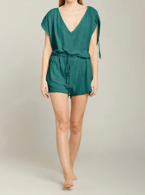 ALEXANDRIE SHORT JUMPSUIT | EMERALD