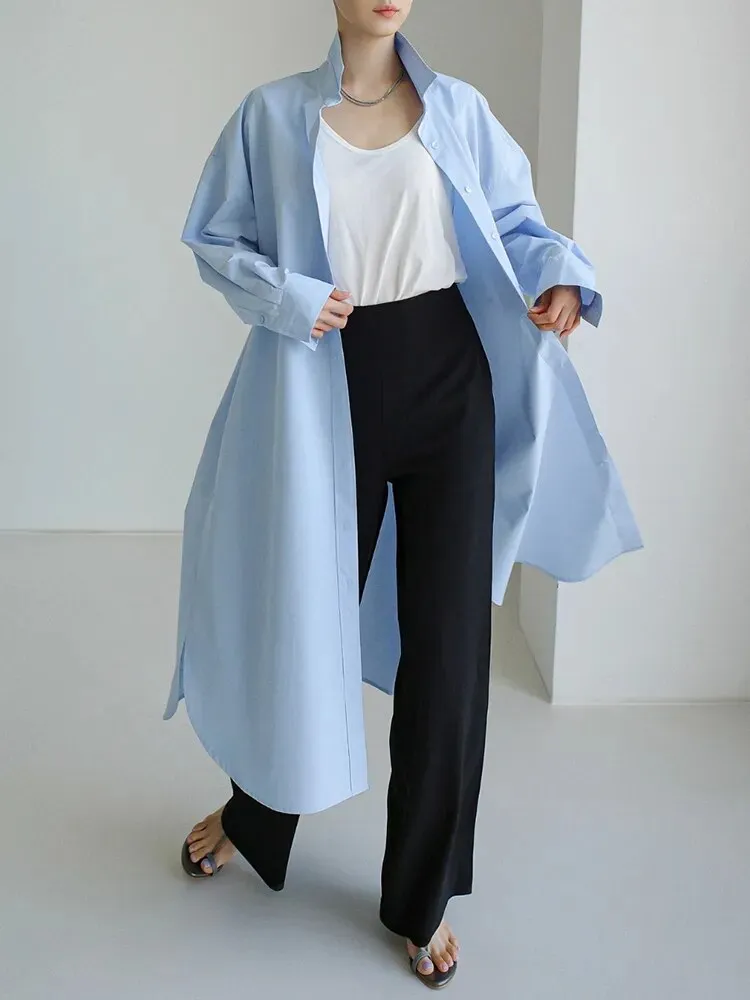 Anastasia Casual Long Oversized Blouse