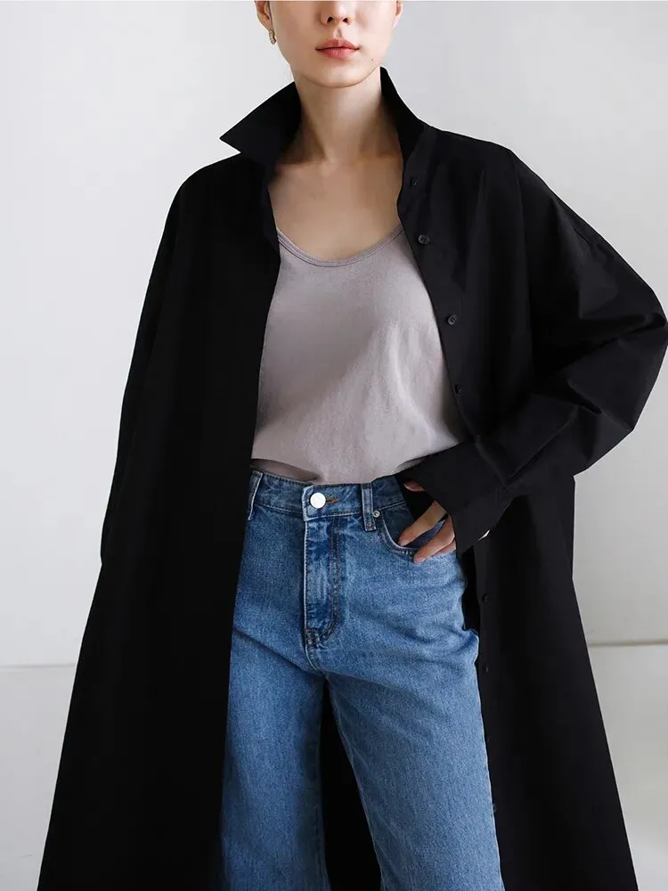 Anastasia Casual Long Oversized Blouse