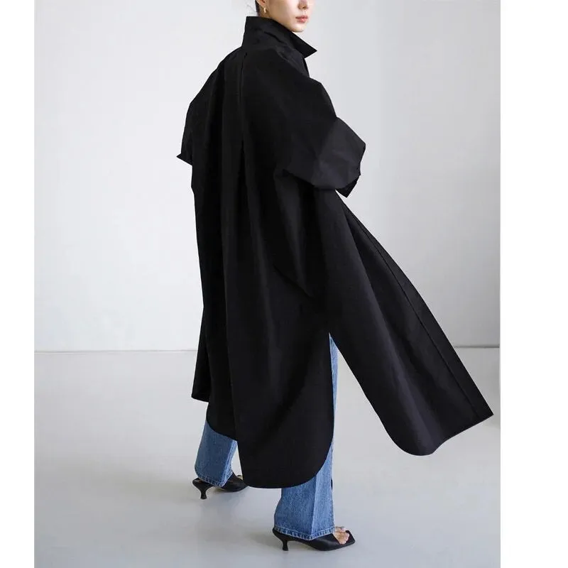 Anastasia Casual Long Oversized Blouse