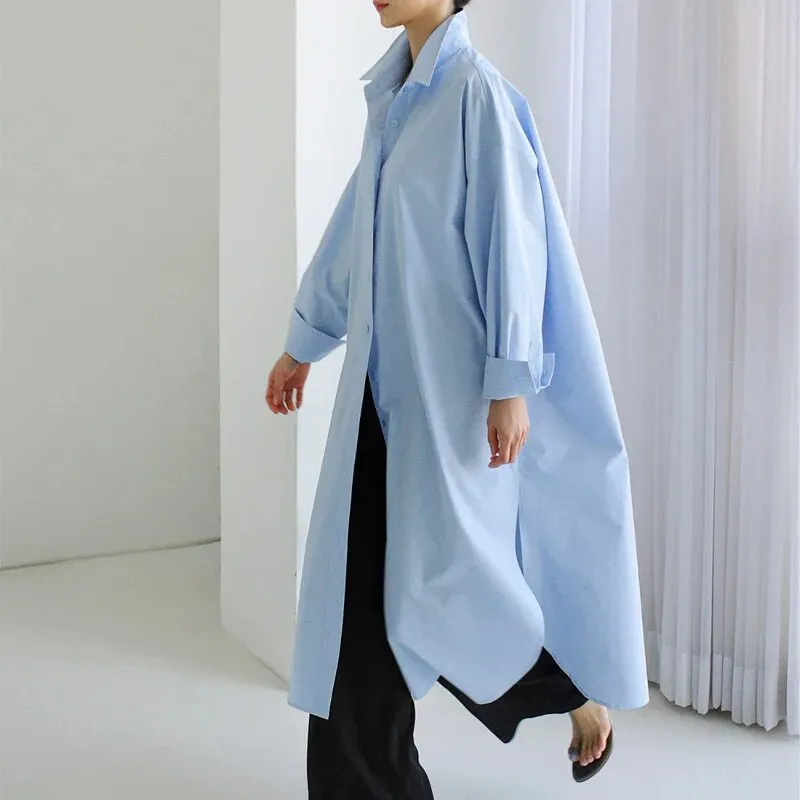 Anastasia Casual Long Oversized Blouse