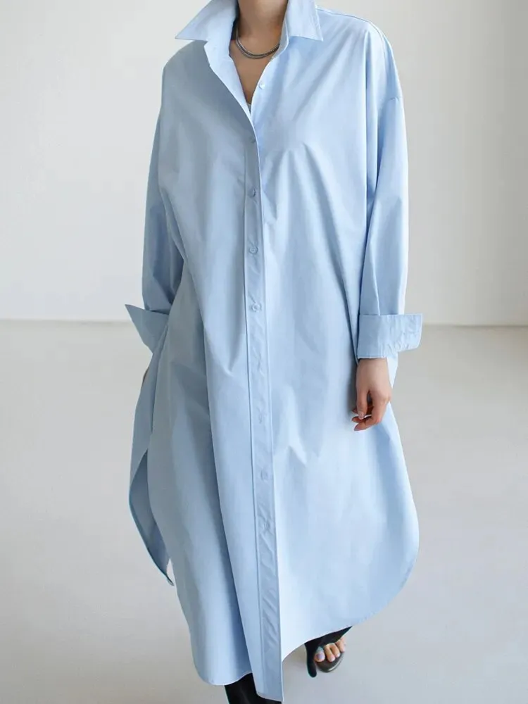 Anastasia Casual Long Oversized Blouse