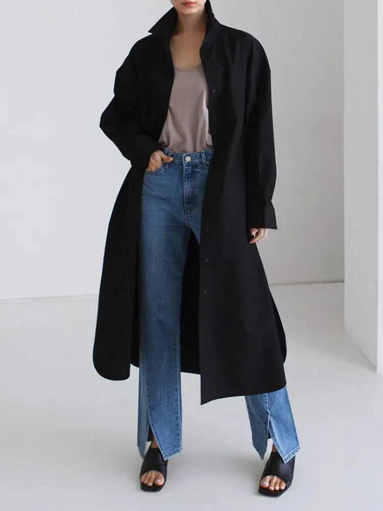 Anastasia Casual Long Oversized Blouse