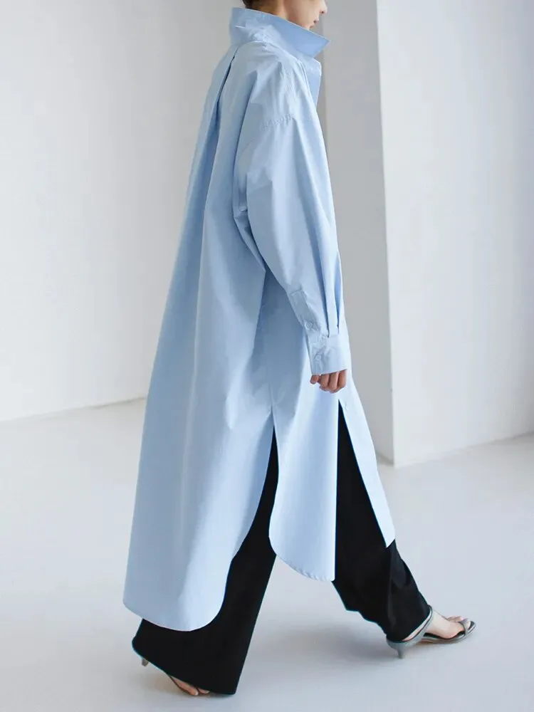 Anastasia Casual Long Oversized Blouse