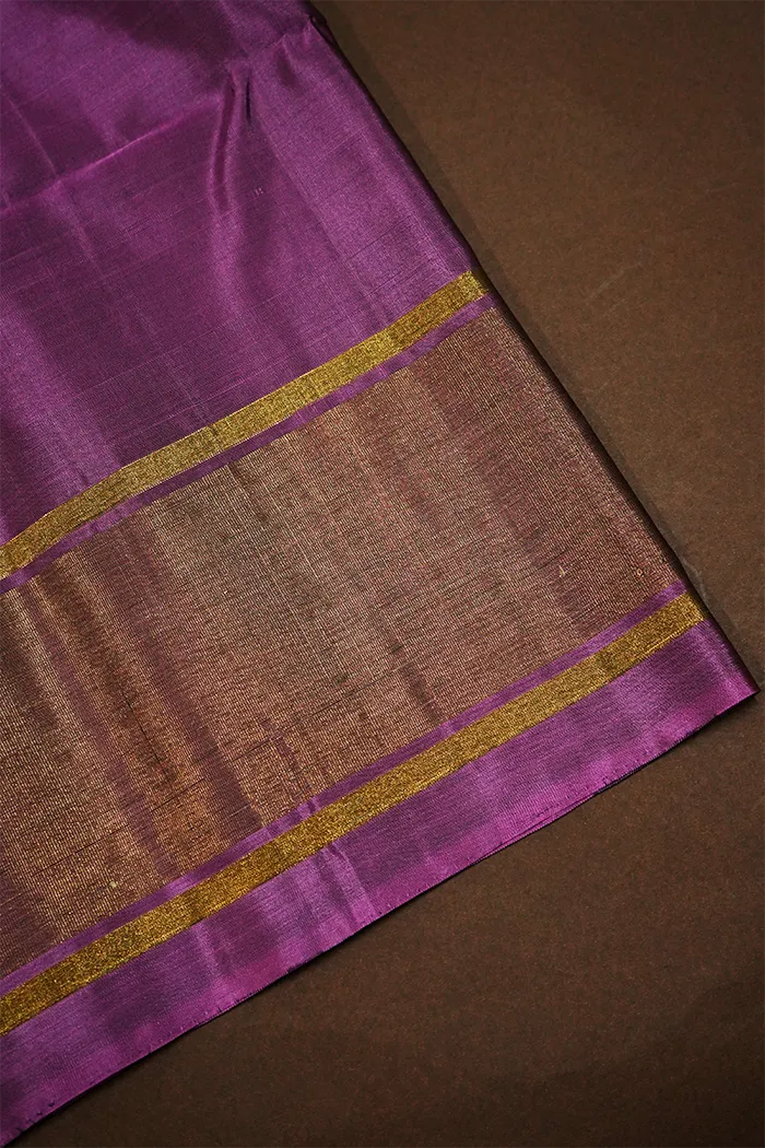 AQUA BLUE WITH PURPLE SOFT SILK SAREE