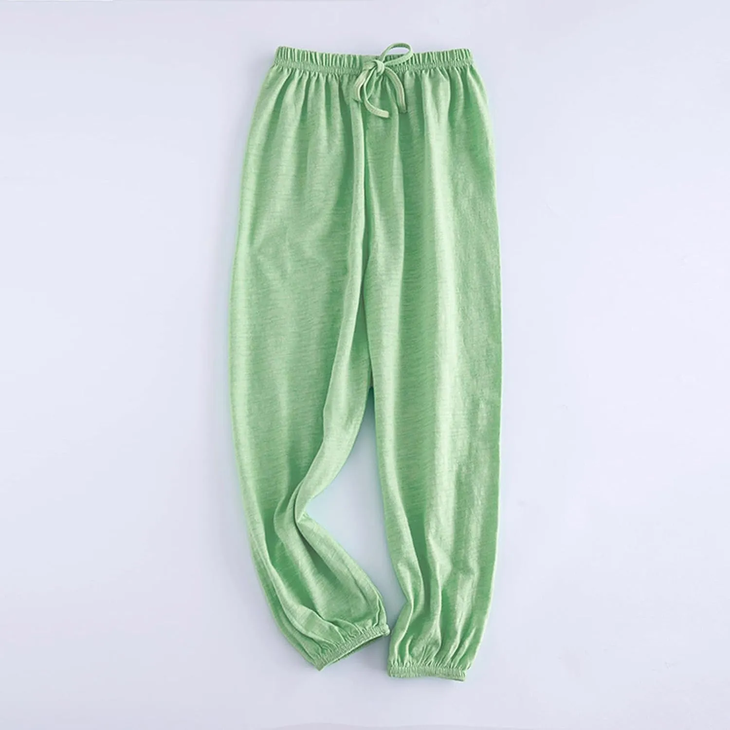 Baby Long 𝐁loomers Soft Slub Cotton Harem Pants for Boys Girls Soild Elastic Casual Joggers Dance Pants
