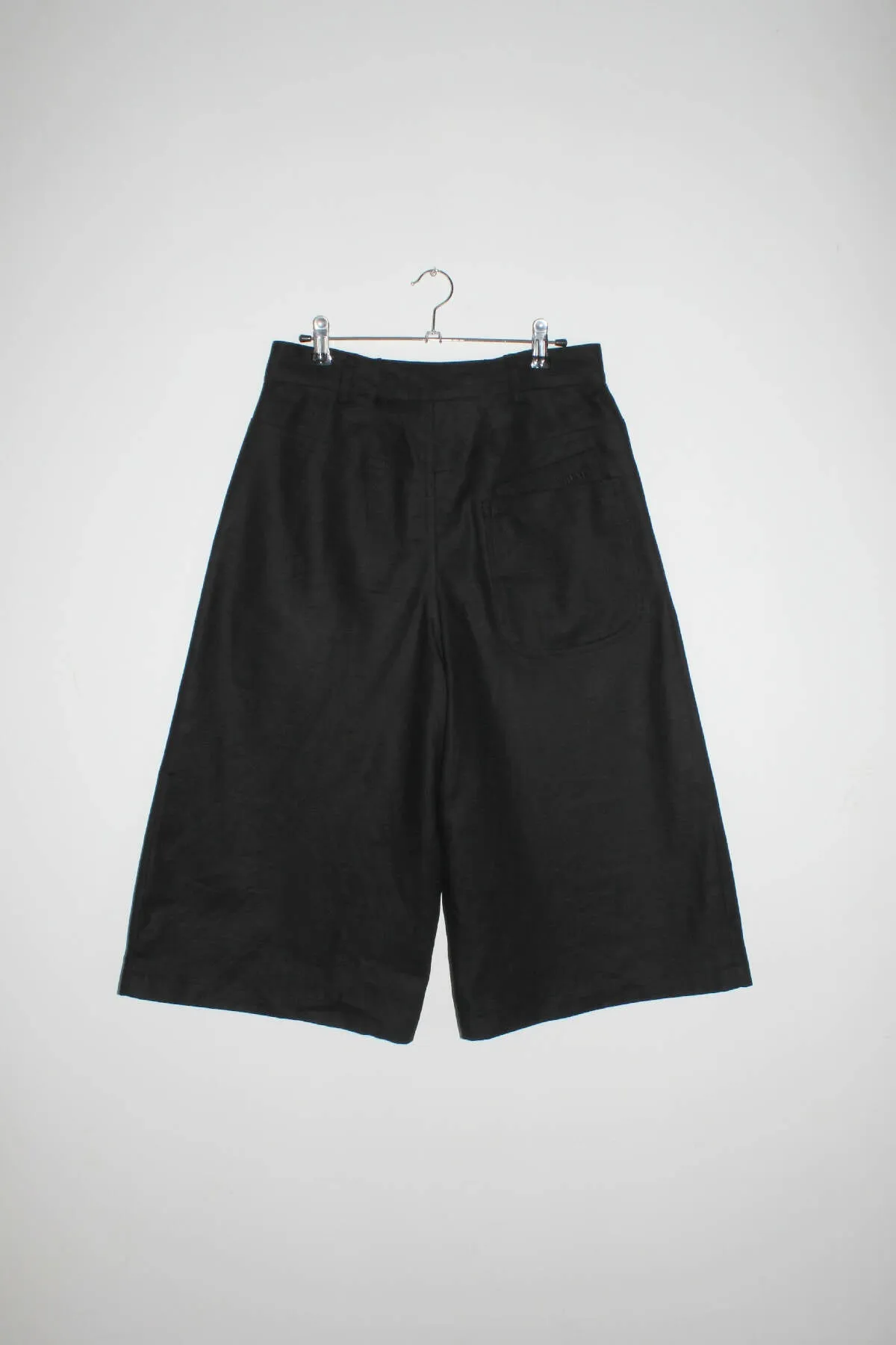 Black Logo Denim Short