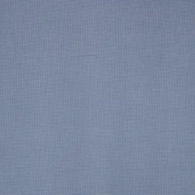 Blue and White Gingham 1/16" Cotton Blended Broadcloth