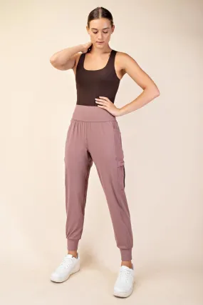 Butter Jogger with Side Pockets Clay Rose