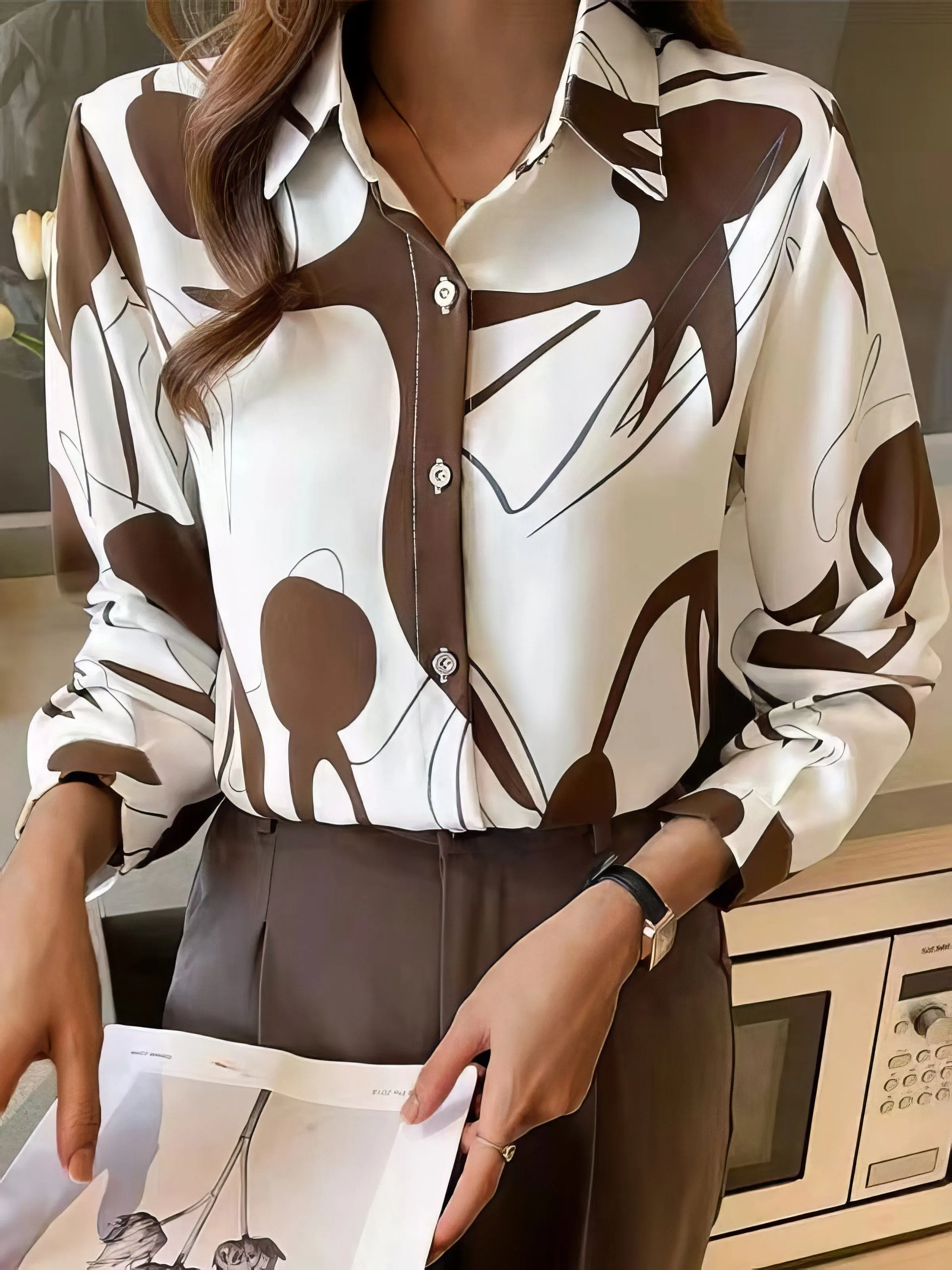 Casual Long Sleeve Blouse