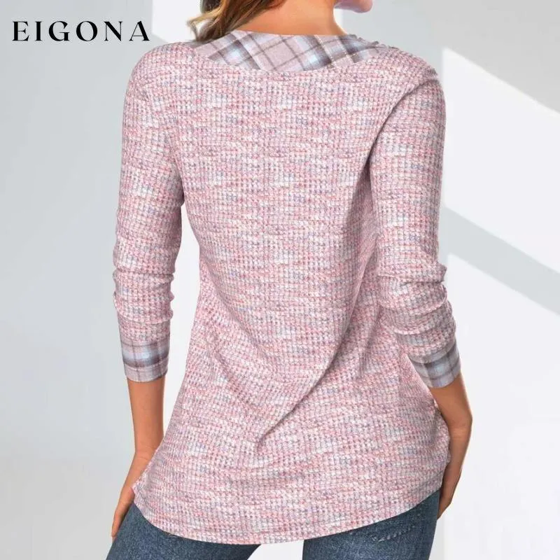 Casual Patchwork Blouse