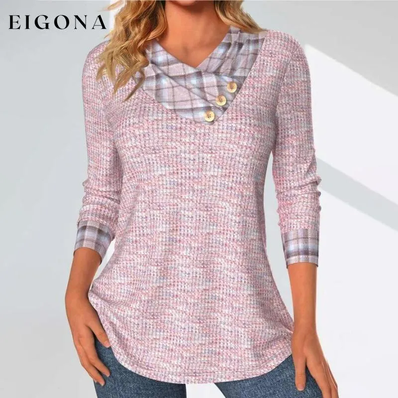 Casual Patchwork Blouse