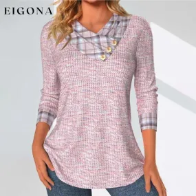 Casual Patchwork Blouse
