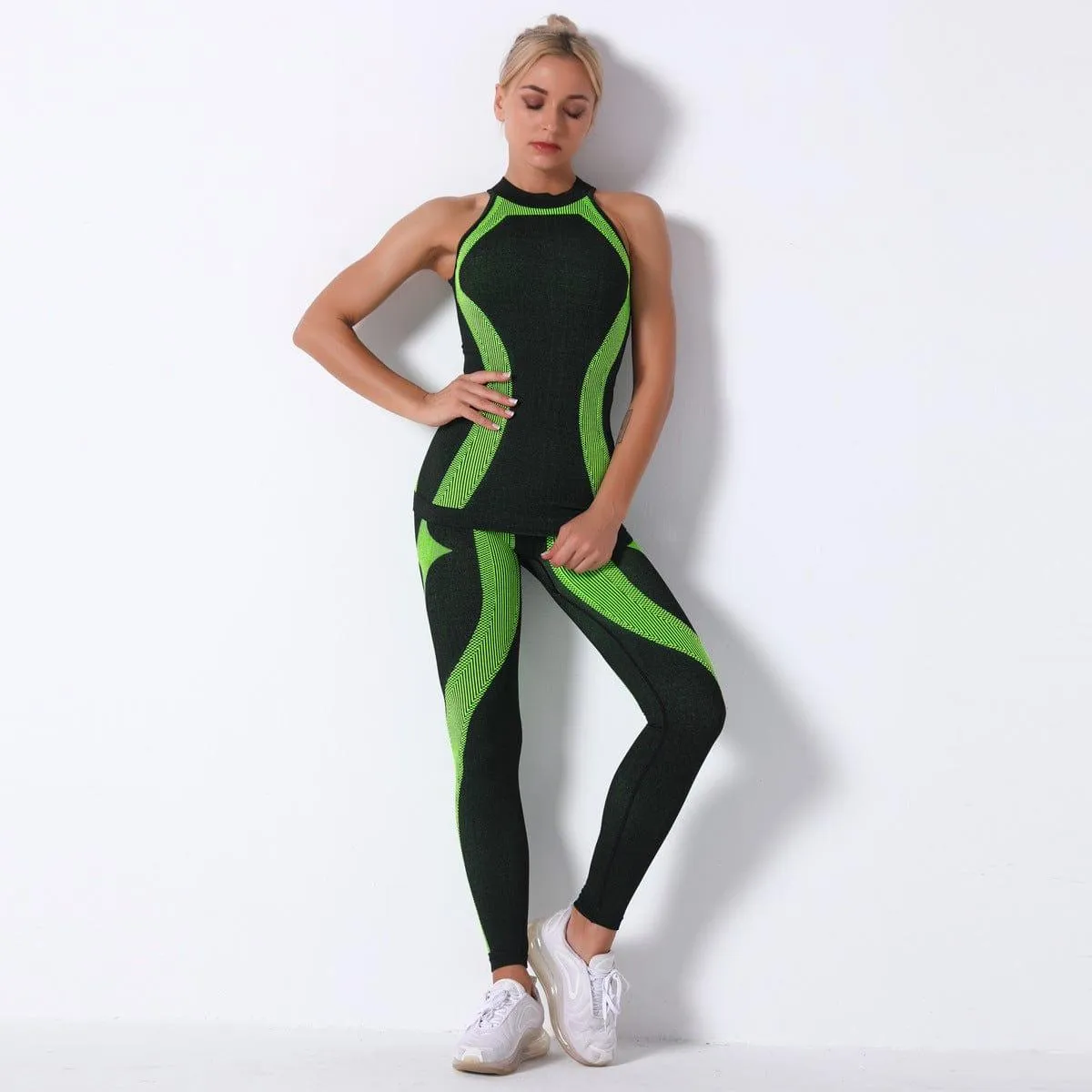 Compressed Sports Suit Female Large Size Gym Jumpsuit
