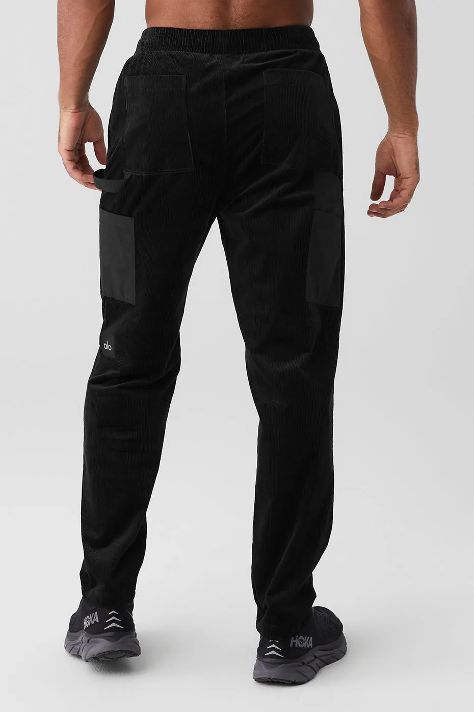 Corduroy District Sweatpant - Black