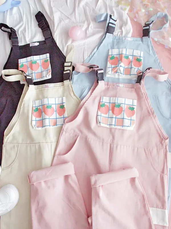 Cute Strawberry Jumpsuit