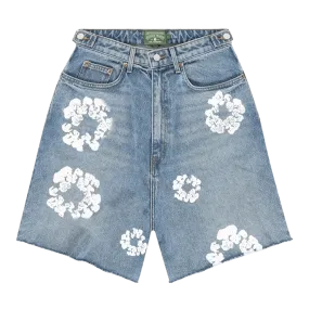 Denim Tears X Levi's Wreath Jean Shorts 'Light Wash'
