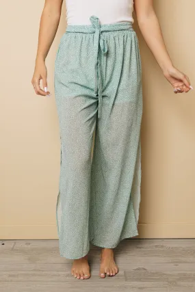 Eloise Animal Print Wide Legs Pants