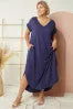 Entro Long sundress with cuffed sleeve