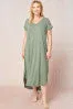 Entro Long sundress with cuffed sleeve