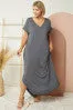 Entro Long sundress with cuffed sleeve