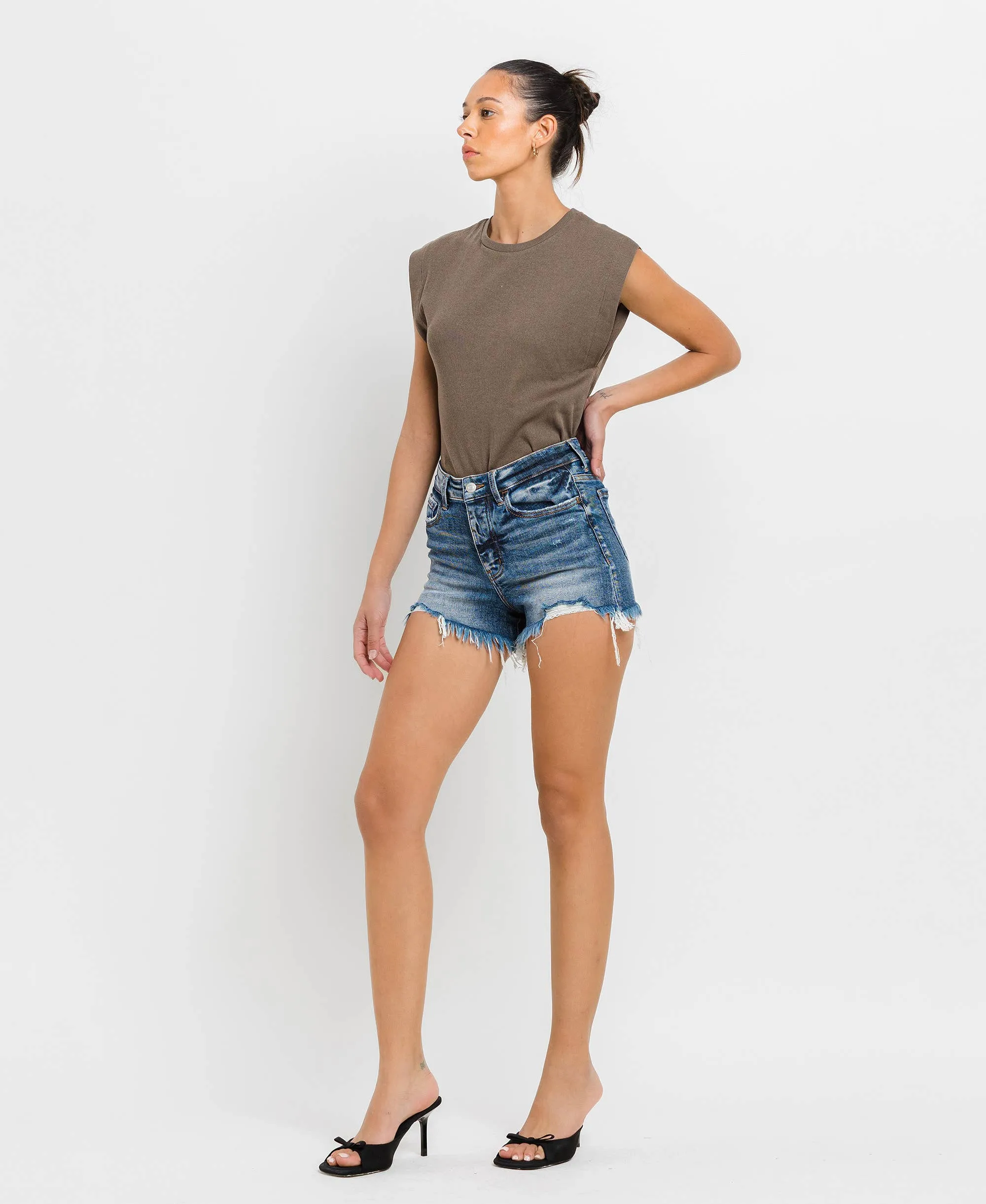 HIGH Rise Denim Shorts