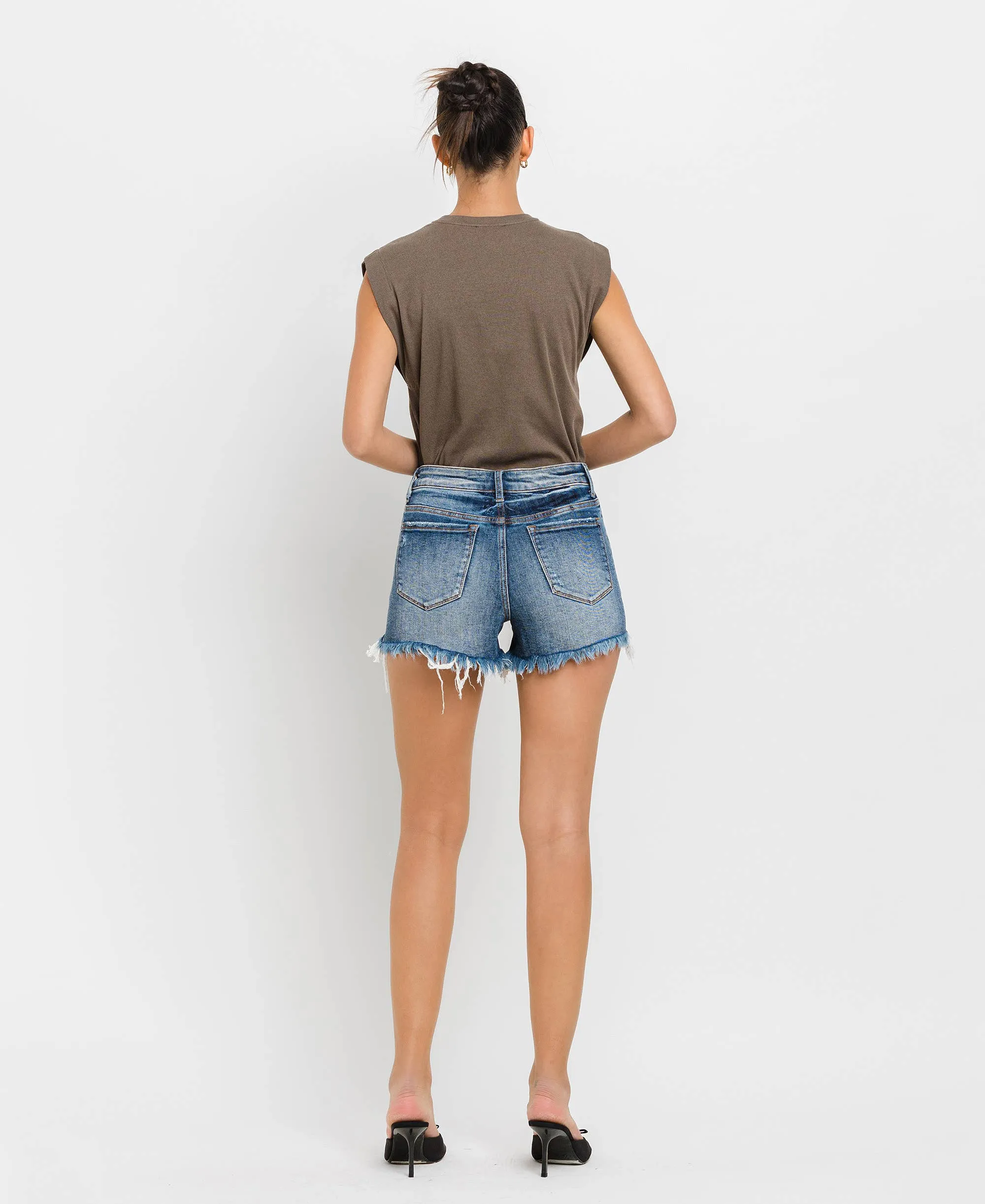 HIGH Rise Denim Shorts