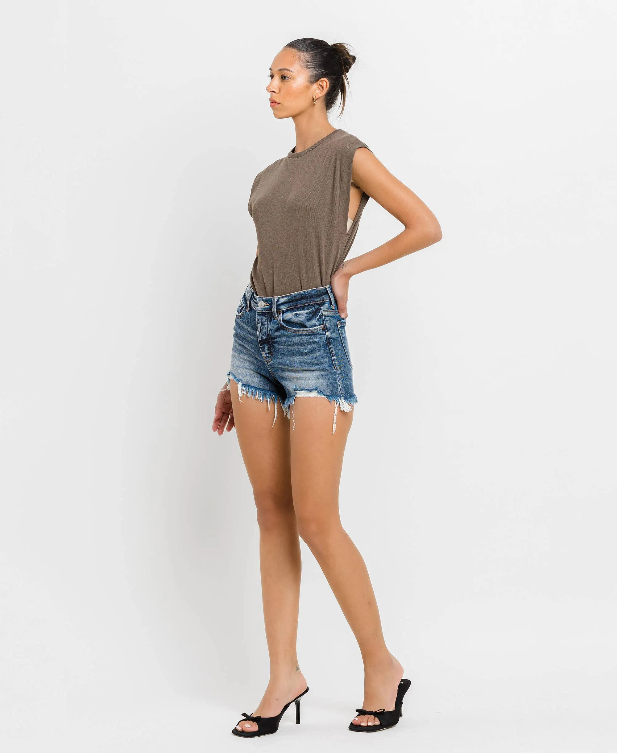 HIGH Rise Denim Shorts