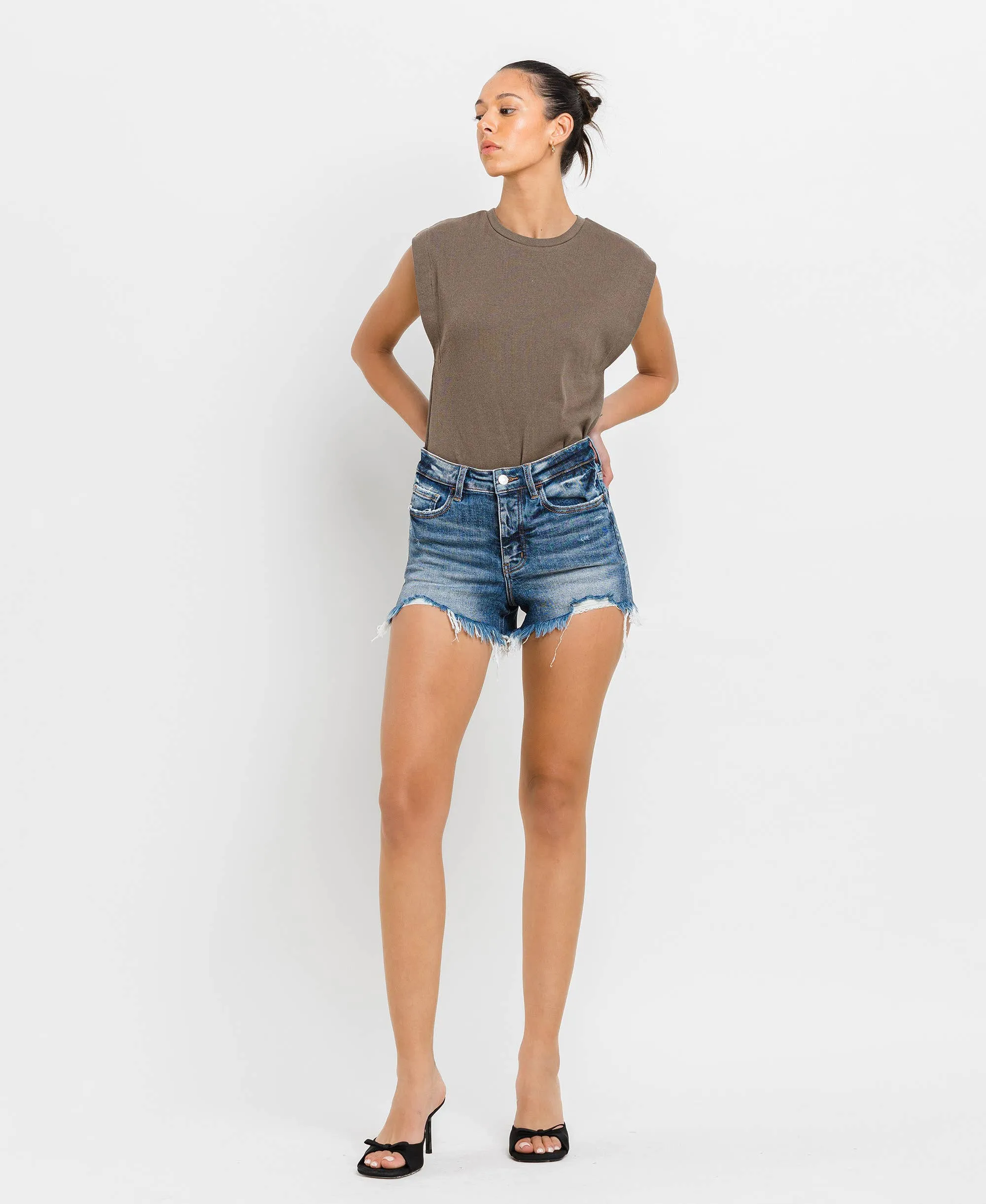 HIGH Rise Denim Shorts