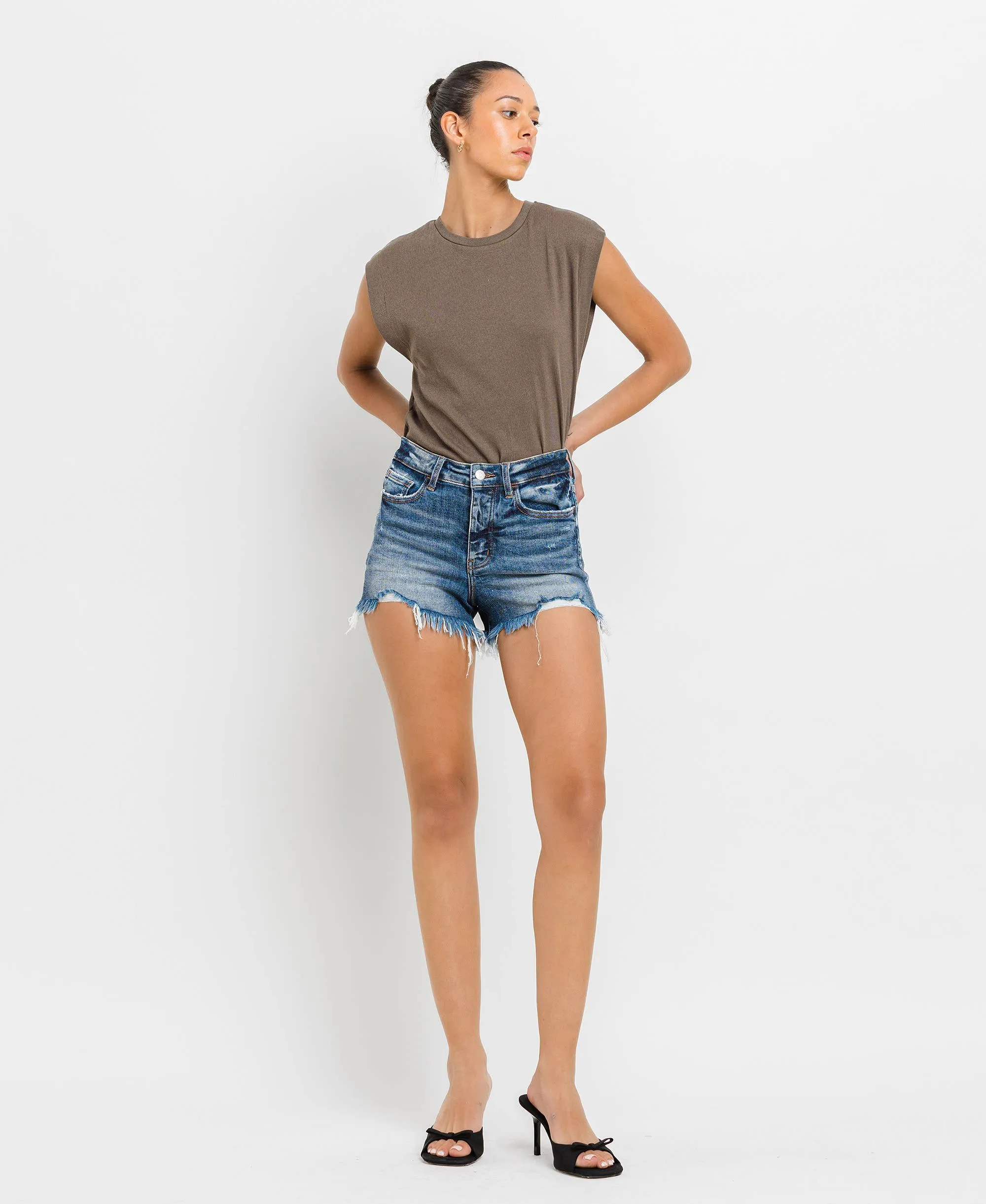 HIGH Rise Denim Shorts