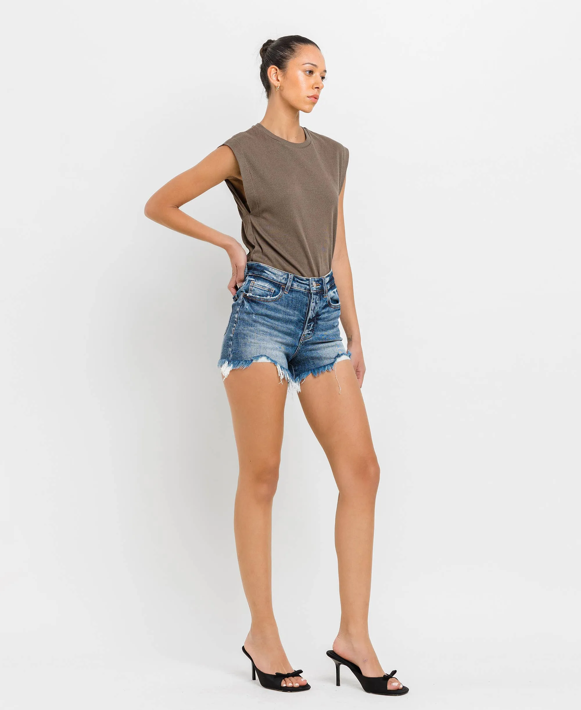 HIGH Rise Denim Shorts