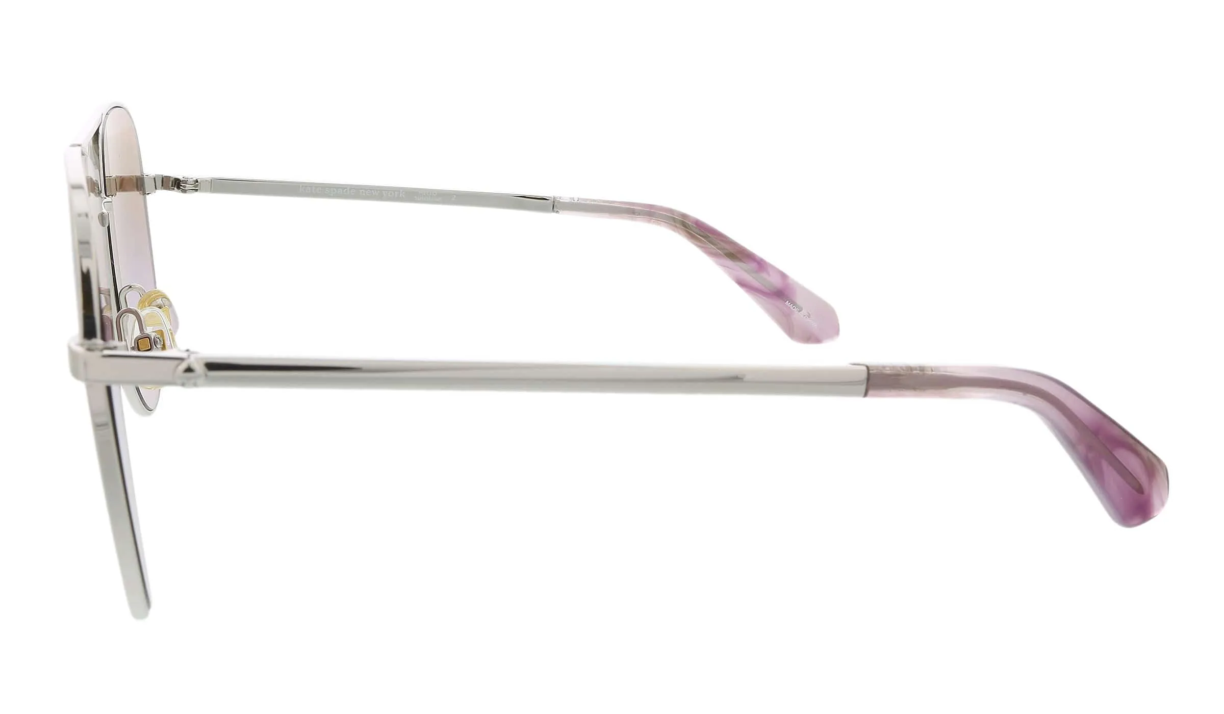 KATE SPADE ISLAGS 0B3V E8 Silver Violet Aviator Sunglasses