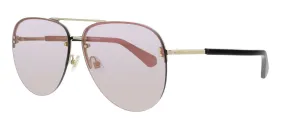 KATE SPADE JAKAYLAS 0807 0J Black Pink Aviator Sunglasses