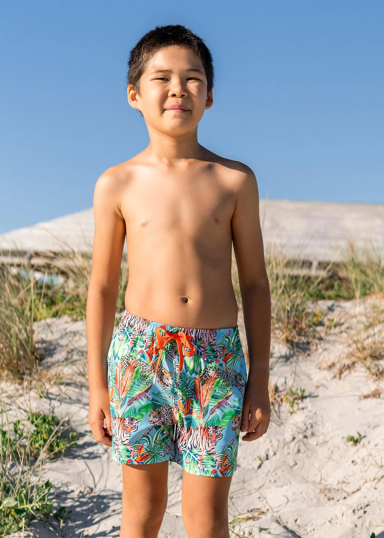 Kids Stretchy Trunks: Jungle Brothers