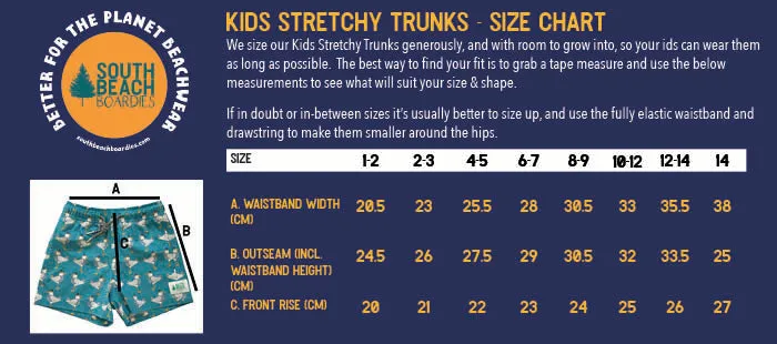 Kids Stretchy Trunks: Jungle Brothers