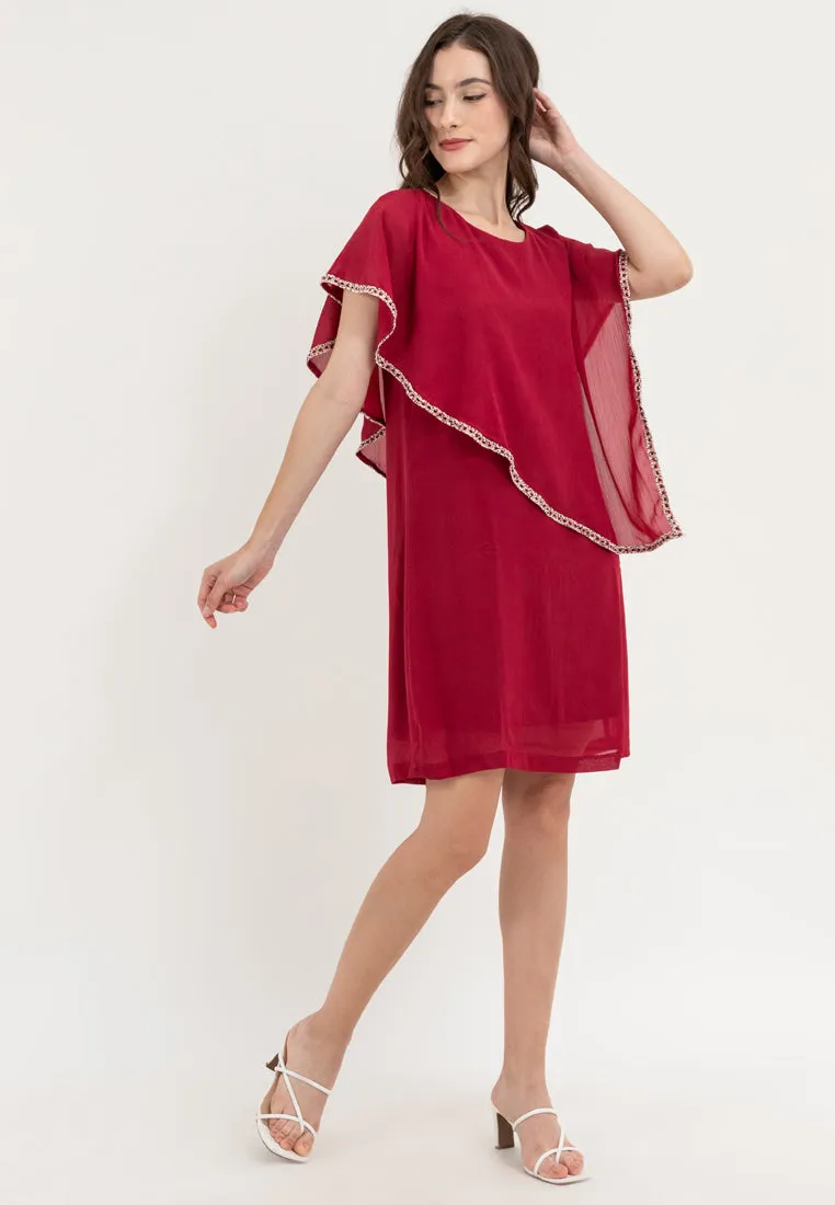 Krizia Overlay Dress with Trimmings