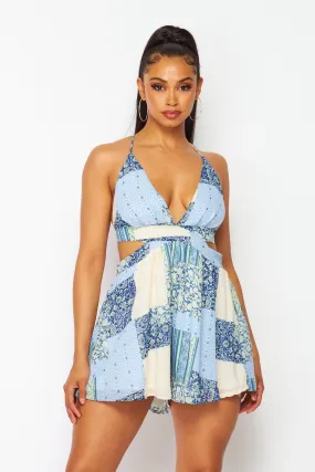LET'S BRUNCH CUT-OUT ROMPER