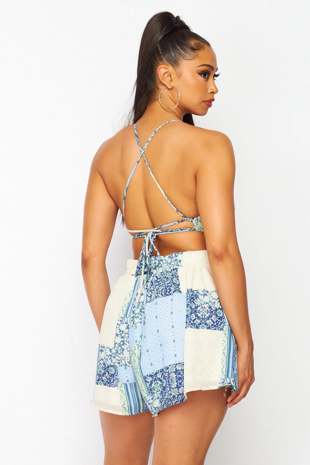 LET'S BRUNCH CUT-OUT ROMPER