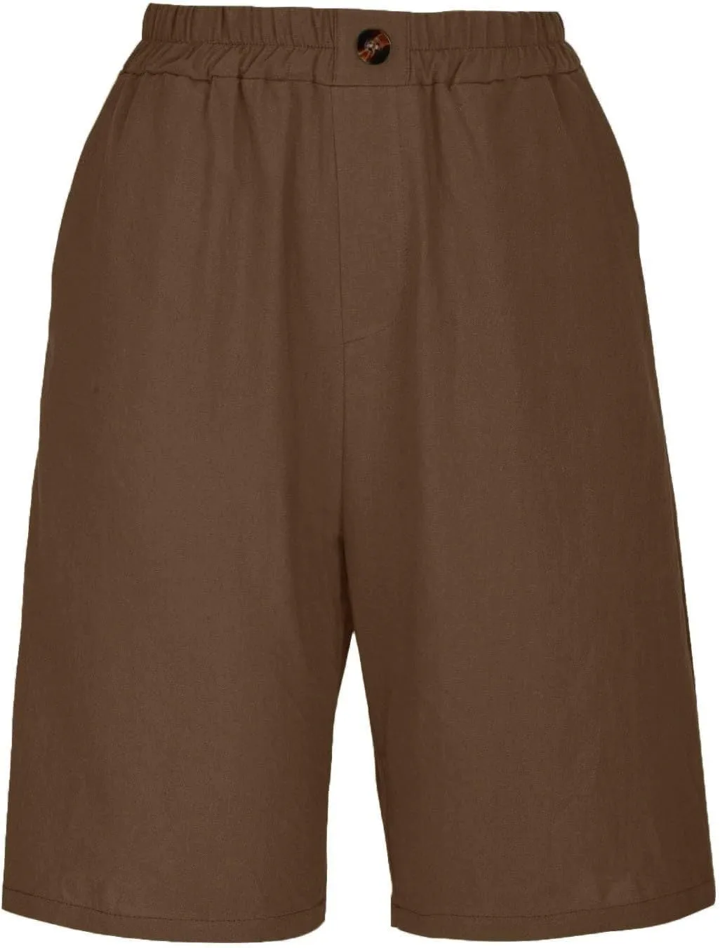 Linen Shorts for Women Summer High Elastic Waisted Dressy Casual Bermuda Shorts Pleated Wide Leg Joggers Sweatpants