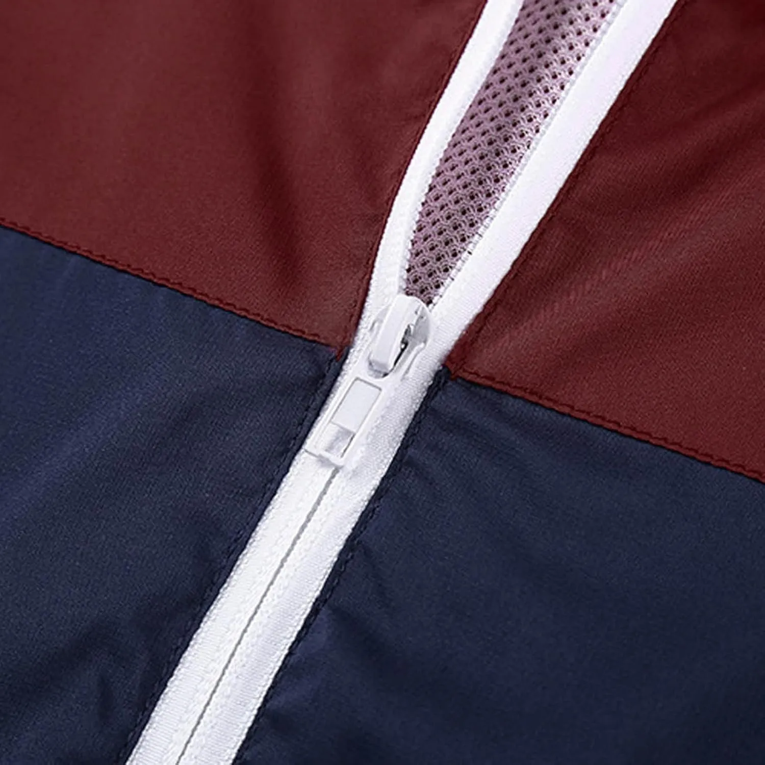 Mens Spring and Autumn Leisure Sports Mesh Breathable Hooded Jacket Coat Jackets with Hoods for Teens