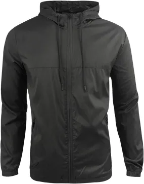 Mens Spring and Autumn Leisure Sports Mesh Breathable Hooded Jacket Coat Jackets with Hoods for Teens