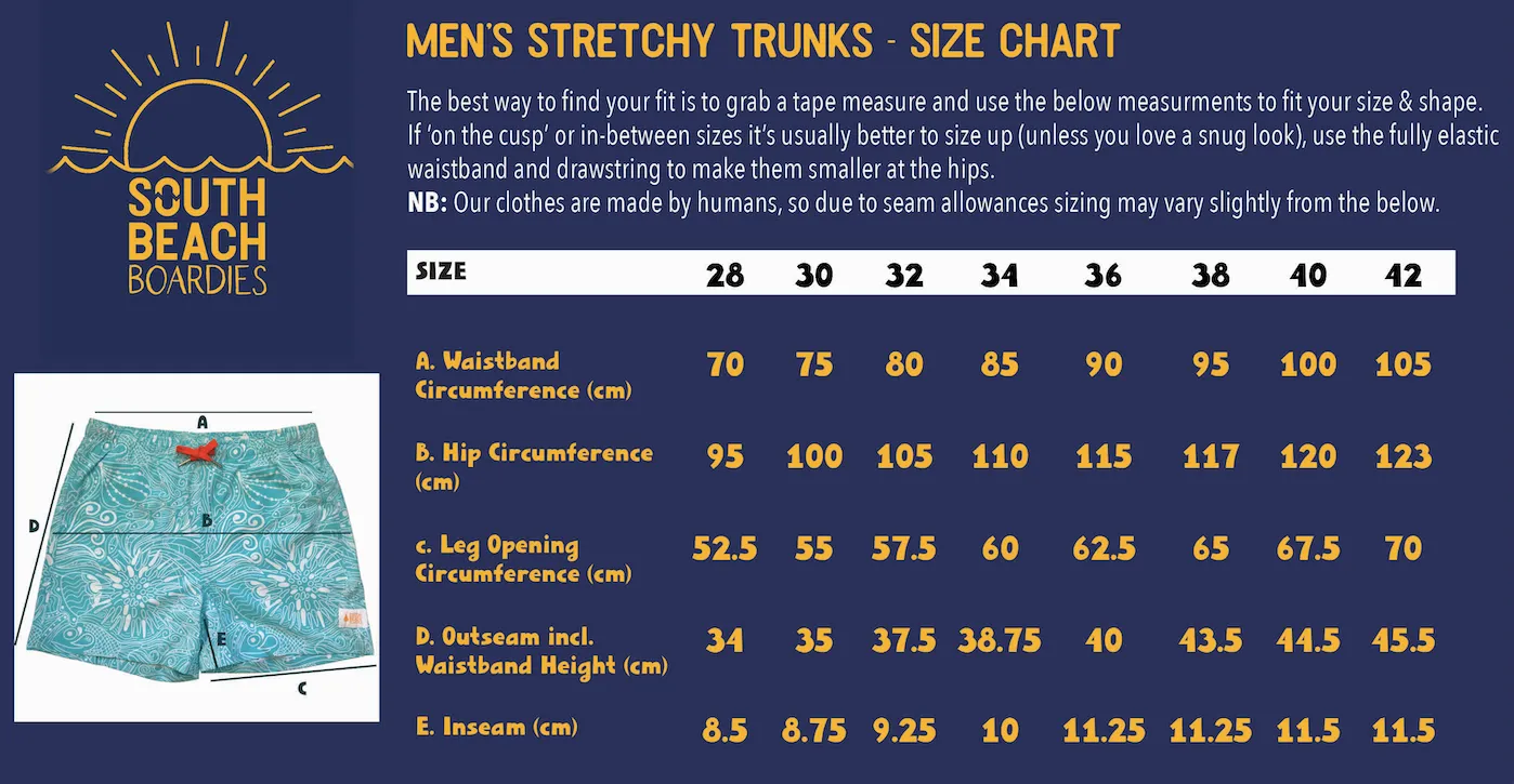 Men's Stretchy Solid-Colour Trunks: Kale