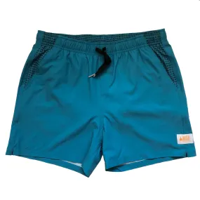 Men's Stretchy Solid-Colour Trunks: Ocean