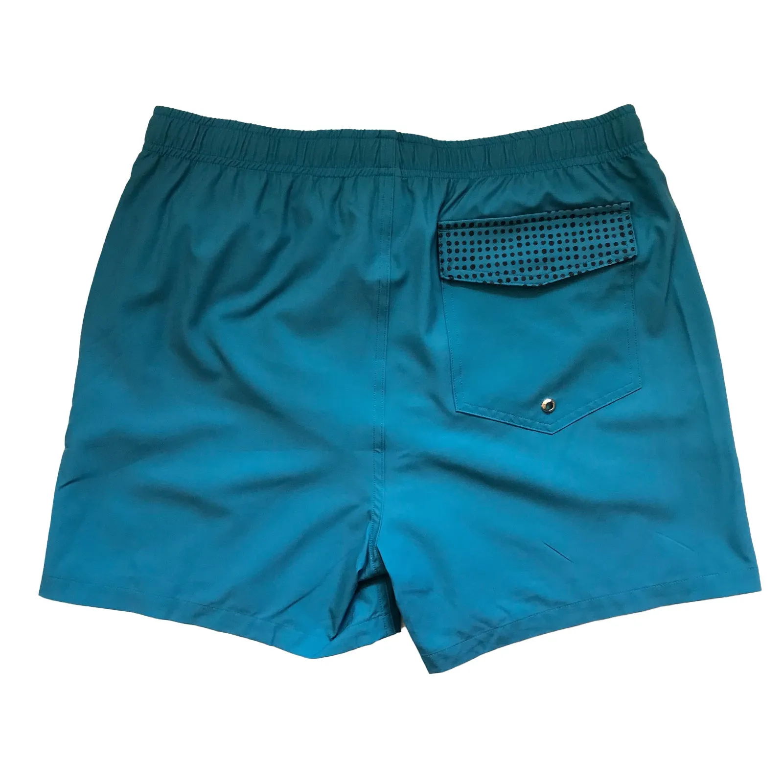 Men's Stretchy Solid-Colour Trunks: Ocean
