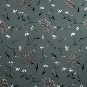 Novelty Polyester Print - 356 - Dark Grey