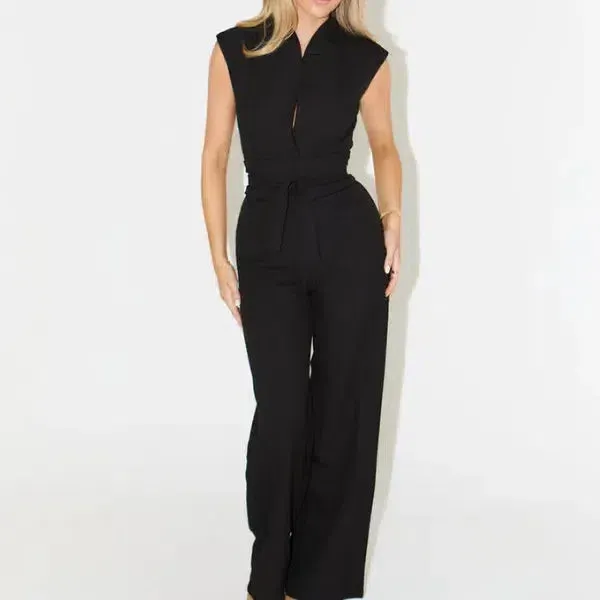 Odette – Tailored silhouette – Sleeveless jumpsuit