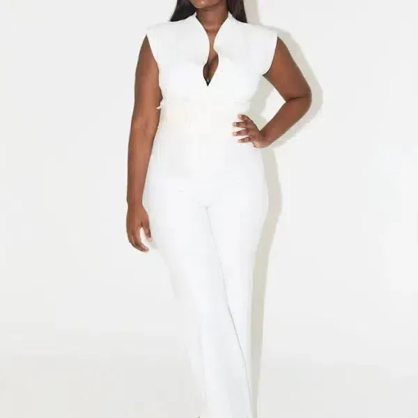 Odette – Tailored silhouette – Sleeveless jumpsuit