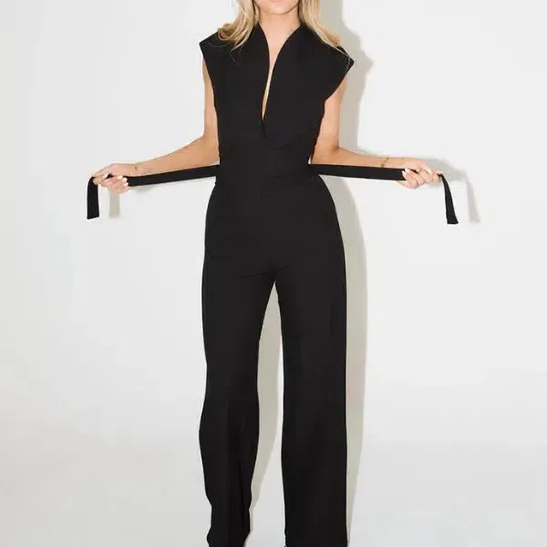 Odette – Tailored silhouette – Sleeveless jumpsuit