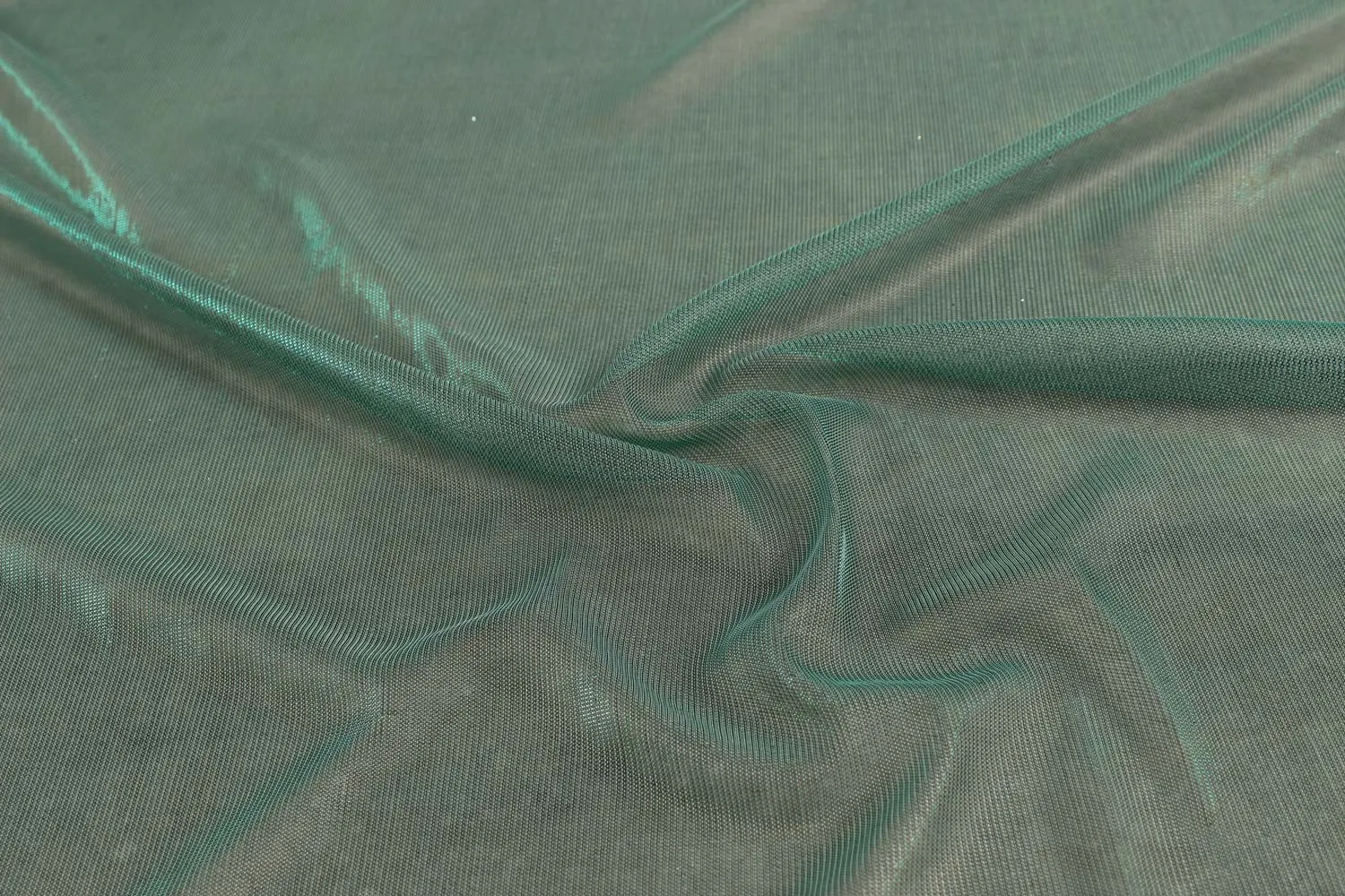 Precut 2.5 Metres Green Lurex Knitted Fabric