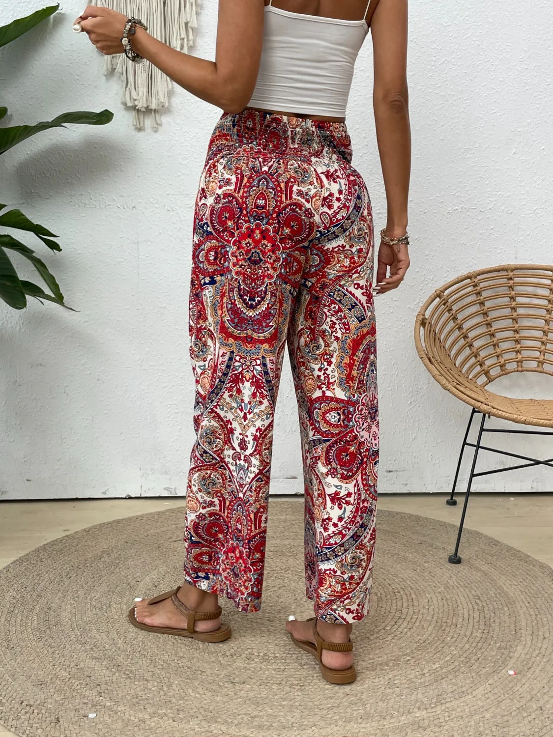 Printed Wide Leg Pants - Five Pattern Choices
